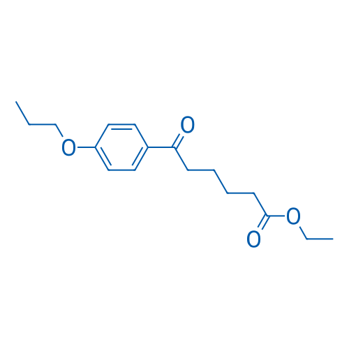 Ethyl 6-oxo-6-(4-n-propoxyphenyl)hexanoate 1g