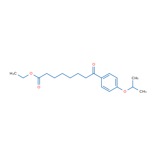 Ethyl 8-oxo-8-(4-isopropoxyphenyl)octanoate 1g