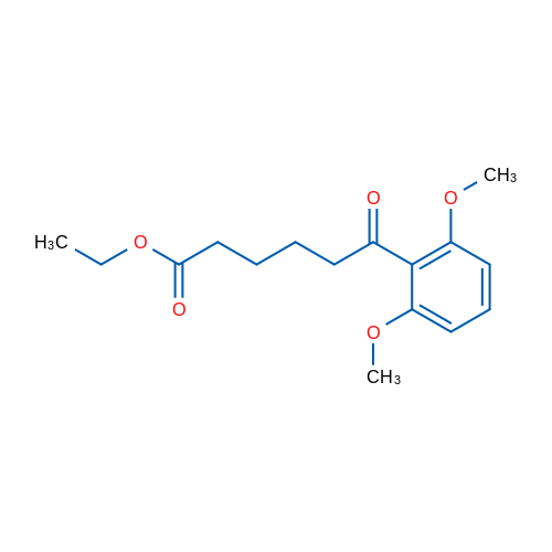 Ethyl 6-(2,6-dimethoxyphenyl)-6-oxohexanoate 1g