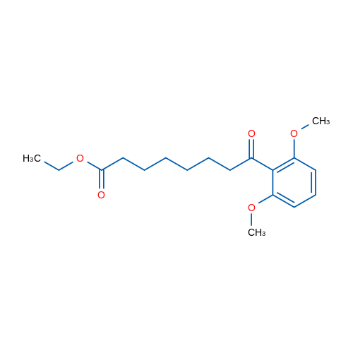 Ethyl 8-(2,6-dimethoxyphenyl)-8-oxooctanoate 1g