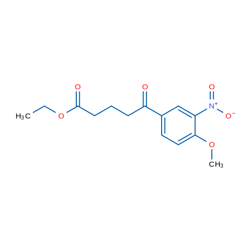 Ethyl 5-(4-methoxy-3-nitrophenyl)-5-oxovalerate 1g