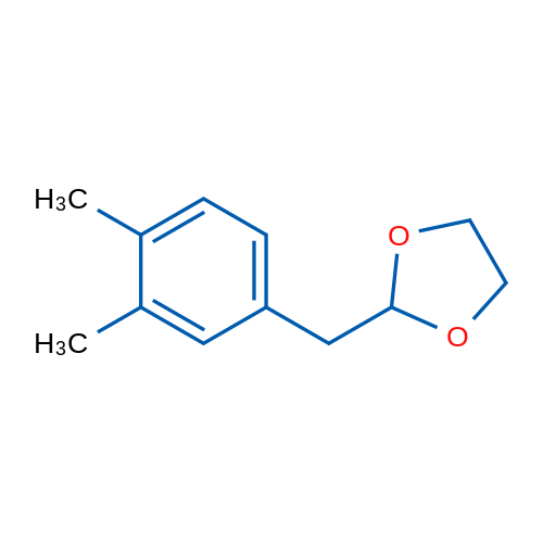 3,4-Dimethyl-1-(1,3-dioxolan-2-ylmethyl)benzene 1g