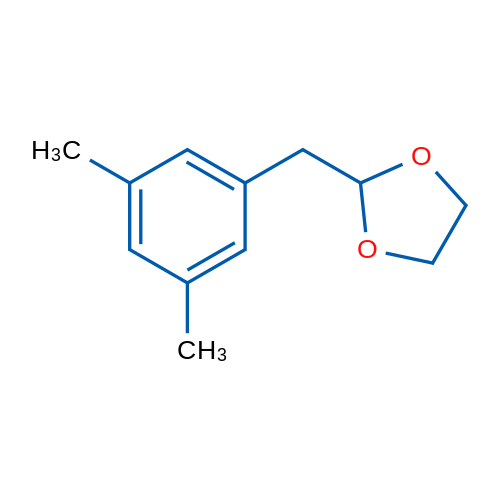 3,5-Dimethyl-1-(1,3-dioxolan-2-ylmethyl)benzene 1g