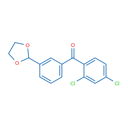 2,4-Dichloro-3'-(1,3-dioxolan-2-yl)benzophenone 1g