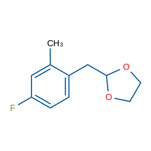 2-(4-Fluoro-2-methylbenzyl)-1,3-dioxolane 1g
