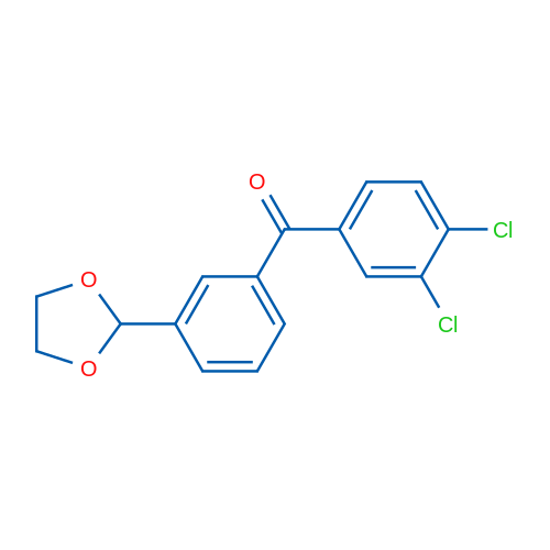 3,4-Dichloro-3'-(1,3-dioxolan-2-yl)benzophenone 1g