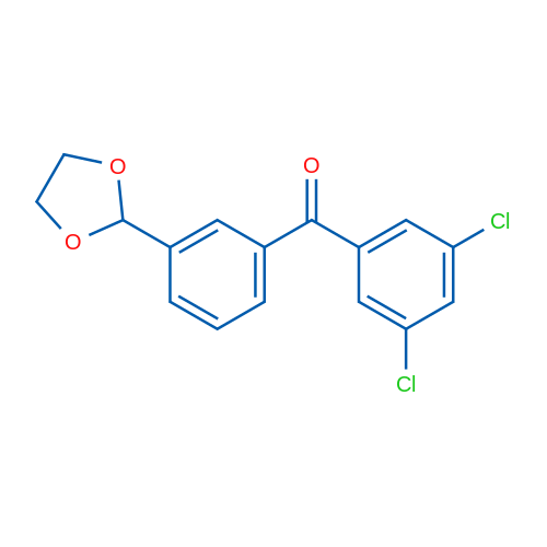 3,5-Dichloro-3'-(1,3-dioxolan-2-yl)benzophenone 1g