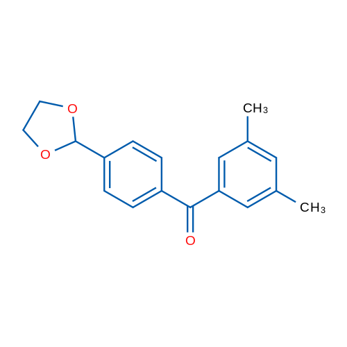3,5-Dimethyl-4'-(1,3-dioxolan-2-yl)benzophenone 1g
