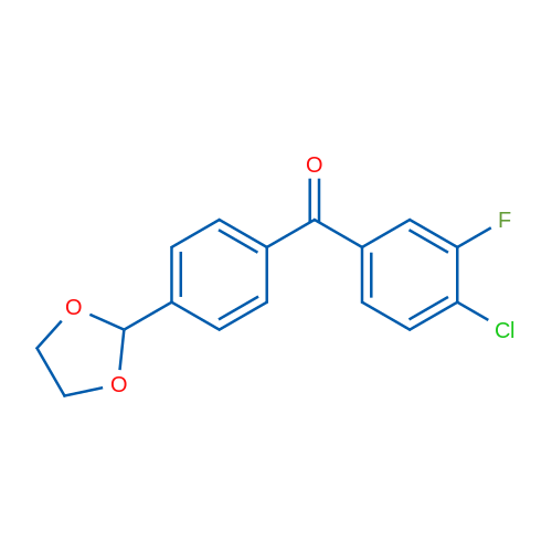 4-Chloro-4'-(1,3-dioxolan-2-yl)-3-fluorobenzophenone 1g