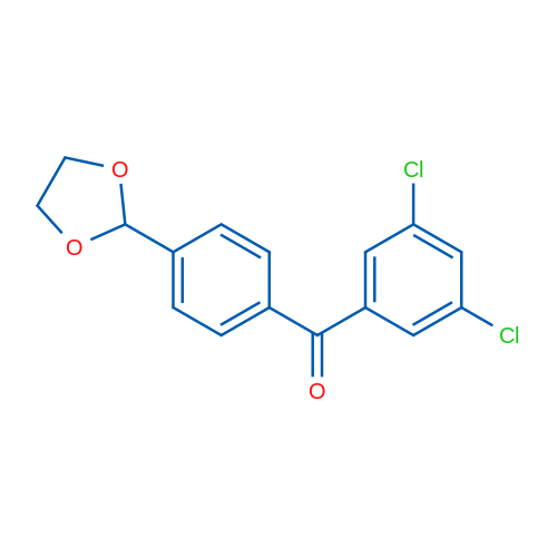 3,5-Dichloro-4'-(1,3-dioxolan-2-yl)benzophenone 1g