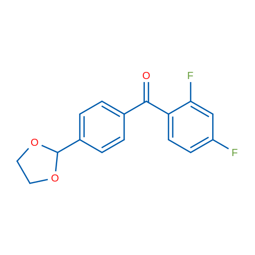 2,4-Difluoro-4'-(1,3-dioxolan-2-yl)benzophenone 1g