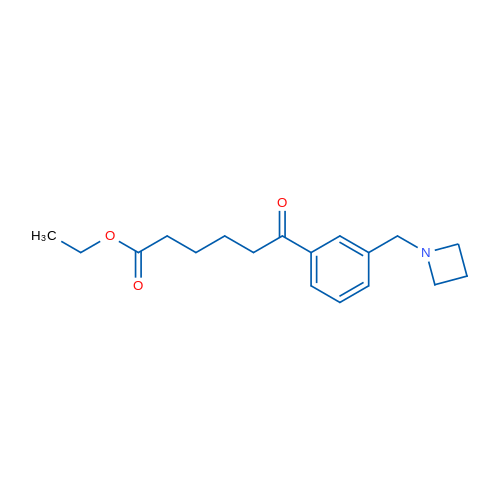 Ethyl 6-(3-(azetidin-1-ylmethyl)phenyl)-6-oxohexanoate 1g
