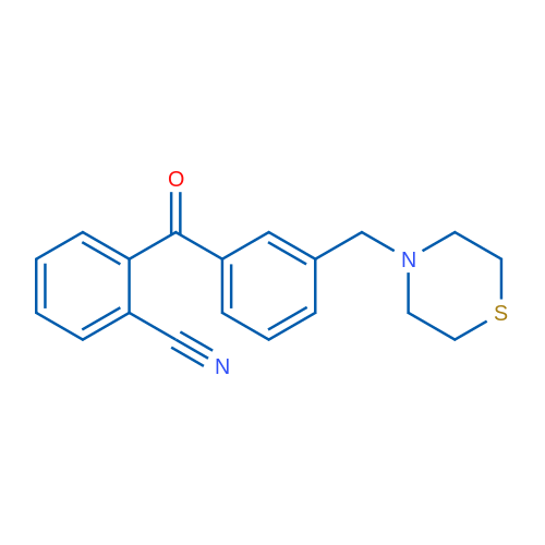 2-Cyano-3'-thiomorpholinomethyl benzophenone 1g