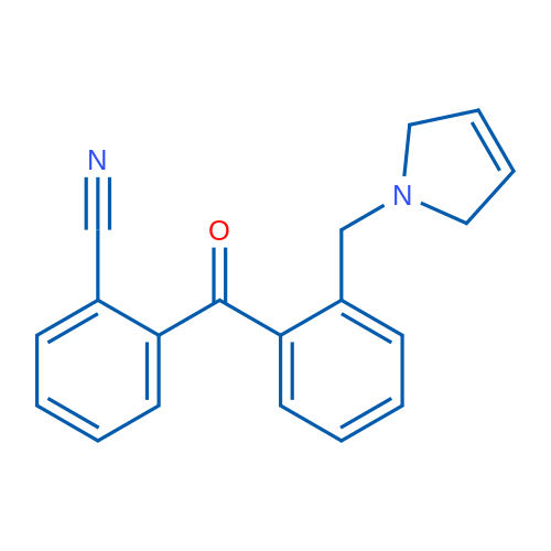 2-(2-((2,5-Dihydro-1H-pyrrol-1-yl)methyl)benzoyl)benzonitrile 1g