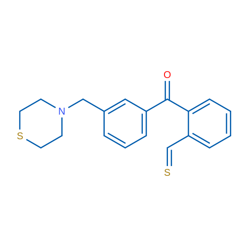 2-Thiomethyl-3'-thiomorpholinomethyl benzophenone 1g