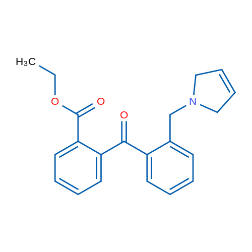 Ethyl 2-(2-((2,5-dihydro-1H-pyrrol-1-yl)methyl)benzoyl)benzoate 1g