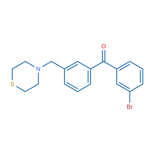 3-Bromo-3'-thiomorpholinomethyl benzophenone 1g