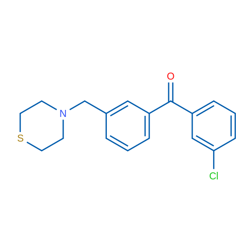 3-Chloro-3'-thiomorpholinomethyl benzophenone 1g