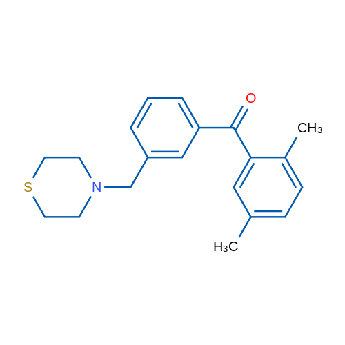 2,5-Dimethyl-3'-thiomorpholinomethyl benzophenone 1g