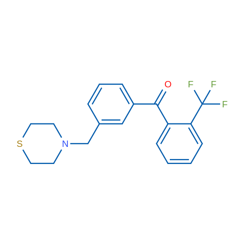 3'-Thiomorpholinomethyl-2-trifluoromethylbenzophenone 1g