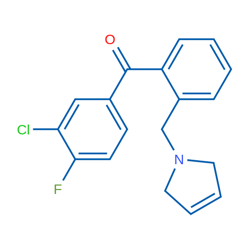 (3-Chloro-4-fluorophenyl)(2-((2,5-dihydro-1H-pyrrol-1-yl)methyl)phenyl)methanone 1g