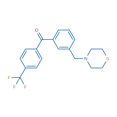 3-Thiomorpholinomethyl-4'-trifluoromethylbenzophenone 1g