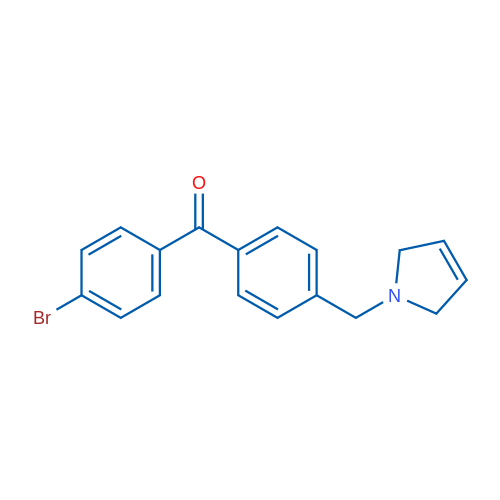 (4-Bromophenyl)(4-((2,5-dihydro-1H-pyrrol-1-yl)methyl)phenyl)methanone 1g