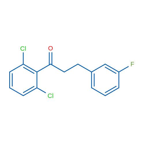 2',6'-Dichloro-3-(3-fluorophenyl)propiophenone 1g
