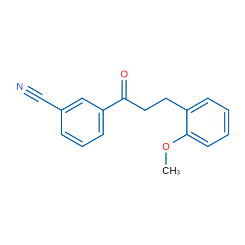 3'-Cyano-3-(2-methoxyphenyl)propiophenone 1g