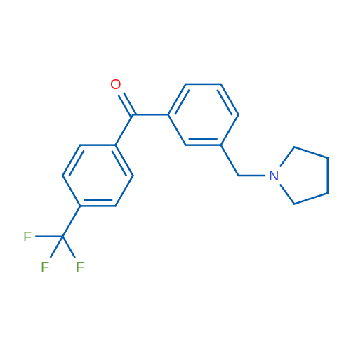 3-Pyrrolidinomethyl-4'-trifluoromethylbenzophenone 1g
