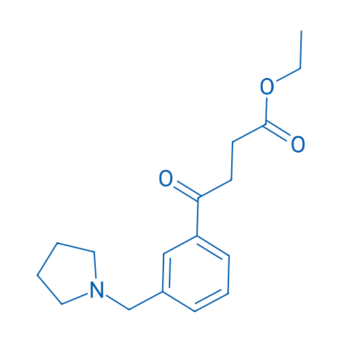 Ethyl 4-oxo-4-[3-(pyrrolidinomethyl)phenyl]butyrate 1g