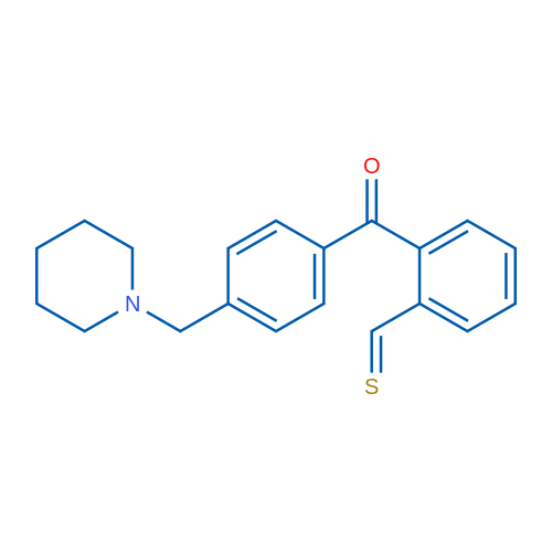 4'-Piperidinomethyl-2-thiomethylbenzophenone 1g
