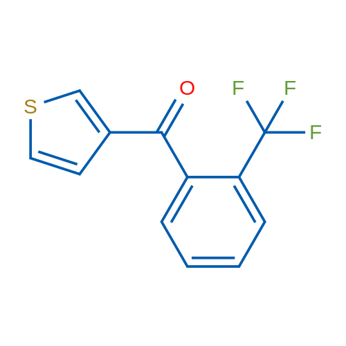 3-(2-Trifluoromethylbenzoyl)thiophene 1g