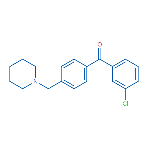 3-Chloro-4'-piperidinomethyl benzophenone 1g