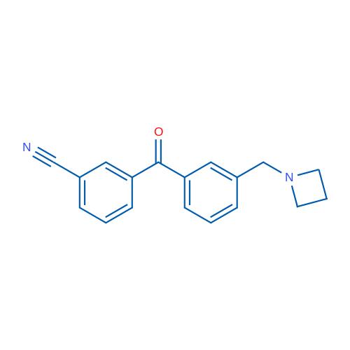 3-(3-(Azetidin-1-ylmethyl)benzoyl)benzonitrile 1g