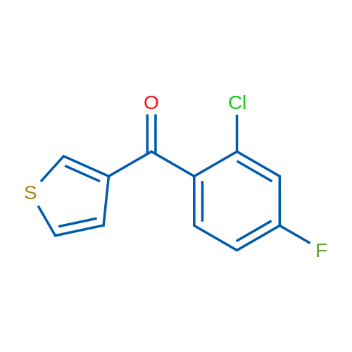 3-(2-Chloro-4-fluorobenzoyl)thiophene 1g