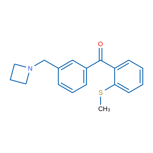 (3-(Azetidin-1-ylmethyl)phenyl)(2-(methylthio)phenyl)methanone 1g