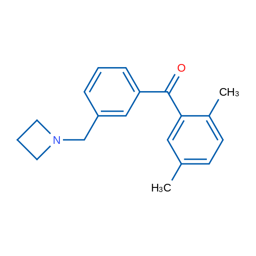 (3-(Azetidin-1-ylmethyl)phenyl)(2,5-dimethylphenyl)methanone 1g