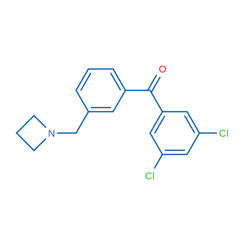 (3-(Azetidin-1-ylmethyl)phenyl)(3,5-dichlorophenyl)methanone 1g