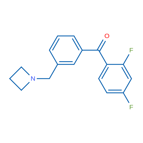 (3-(Azetidin-1-ylmethyl)phenyl)(2,4-difluorophenyl)methanone 1g