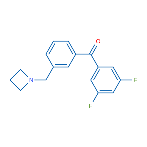 (3-(Azetidin-1-ylmethyl)phenyl)(3,5-difluorophenyl)methanone 1g