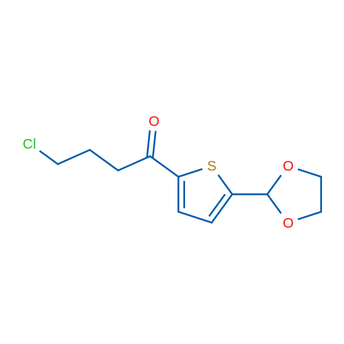 3-Chloropropyl 5-(1,3-dioxolan-2-yl)-2-thienyl ketone 1g