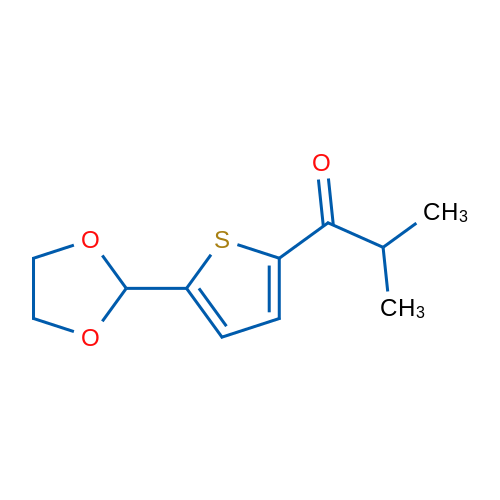 5-(1,3-Dioxolan-2-yl)-2-thienyl isopropyl ketone 1g