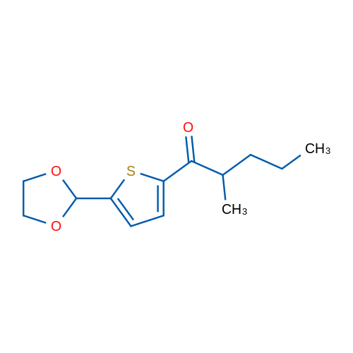 5-(1,3-Dioxolan-2-yl)-2-thienyl 1-methylbutyl ketone 1g