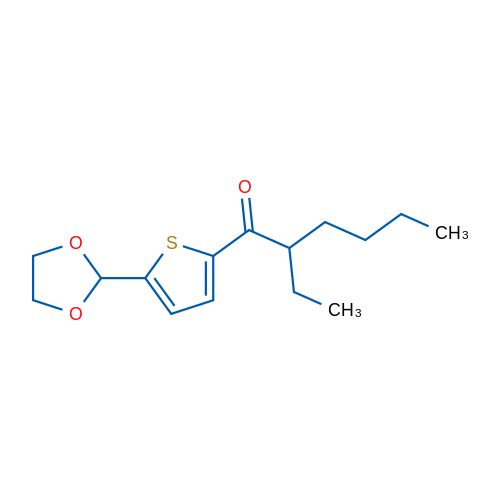 5-(1,3-Dioxolan-2-yl)-2-thienyl 1-ethylpentyl ketone 1g