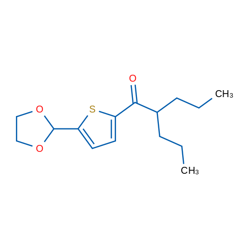5-(1,3-Dioxolan-2-yl)-2-thienyl 1-propylbutyl ketone 1g