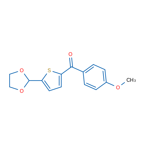 5-(1,3-Dioxolan-2-yl)-2-(4-methoxybenzoyl)thiophene 1g