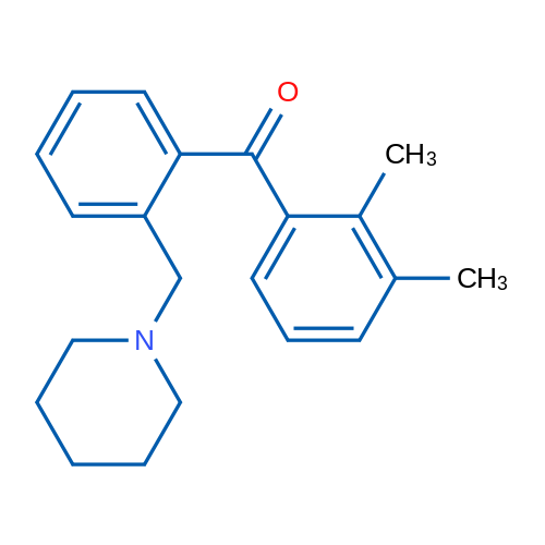2,3-Dimethyl-2'-piperidinomethyl benzophenone 1g