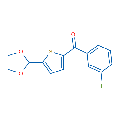 5-(1,3-Dioxolan-2-yl)-2-(3-fluorobenzoyl)thiophene 1g