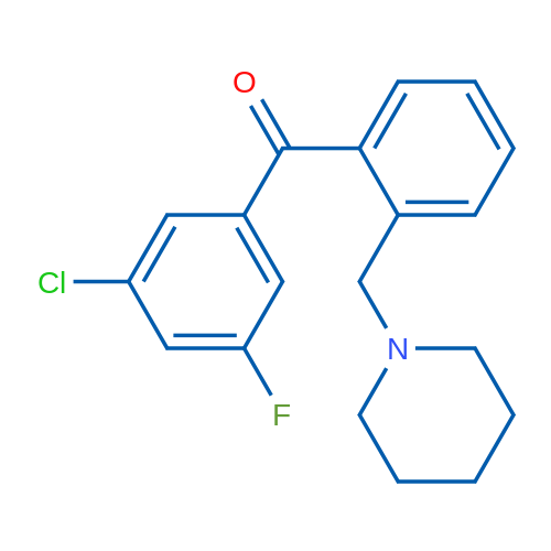 3'-Chloro-5'-fluoro-2-piperidinomethyl benzophenone 1g